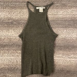Gray halter top